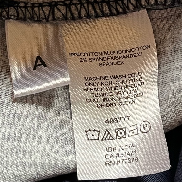 Ann Taylor Capri Size 8 Petite Blue with Blue Dot pattern Capri Pant - Picture 6 of 14